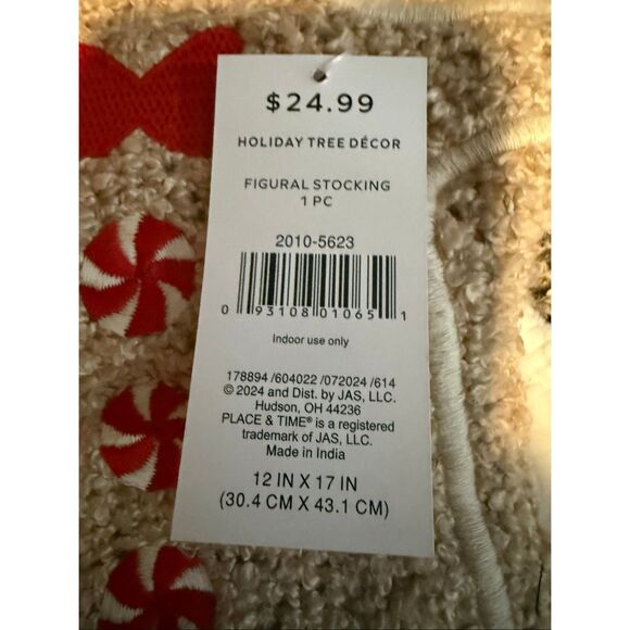 Snowman and Gingerbread Stockings - Picture 8 of 8